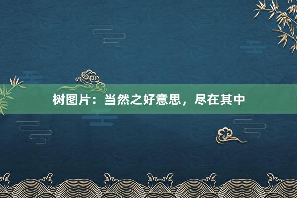 树图片：当然之好意思，尽在其中